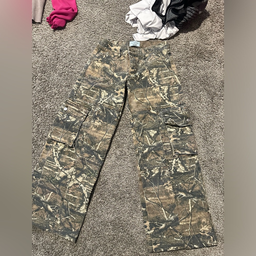 Revice Camo Pants Low Rise Size 24 altered